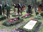 土葬の集合墓地