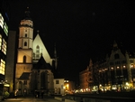 トーマス教会と夜の町