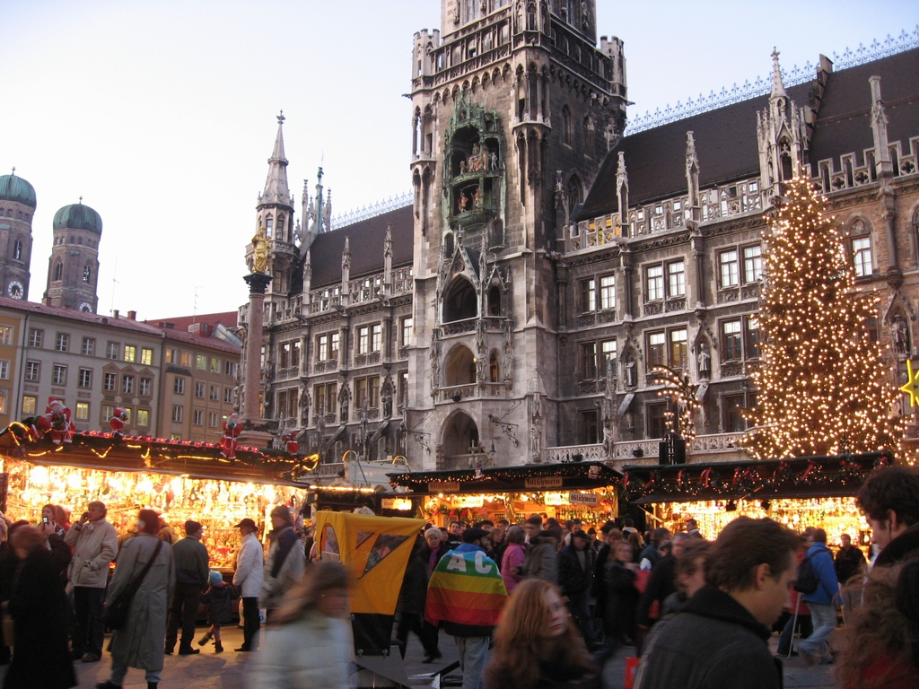 ミュンヘンのクリスマスマーケットのフリー写真と小旅行ギャラリー ドイツ留学 旅行 生活のゲート Bundestor