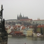 霞むプラハ城